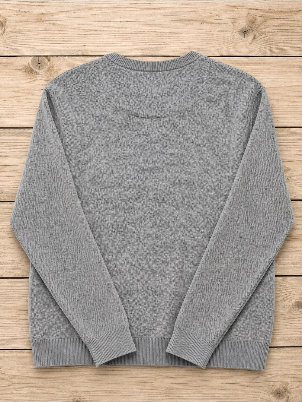 Nordstrom Men’s 3XL Gray Wool Blend Waffle Knit Crewneck Sweater NWT